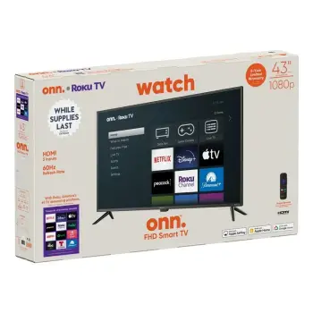 Tv smart onn roku usa 43 pulgadas fhd nueva 15800