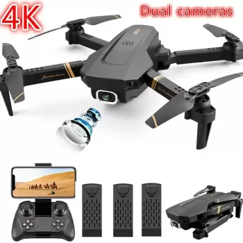 Drones 4drc v4 con doble camara 4k wifi con 3 baterias nuevo