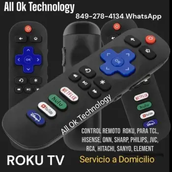 Con garantia en factura controles remoto pata televisores roku y todas