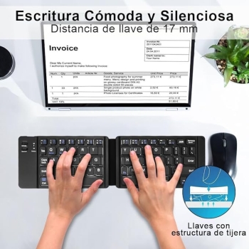 Mini teclado inalambrico plegable q-815 compatible ios android y windo