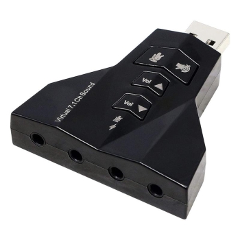 Tarjeta de sonido externo / avioncito / pv-k580 / usb virtual 7.1 / bl