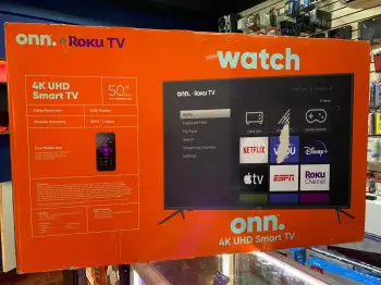 Televisor onn 50 pulgadas roku tv nuevas