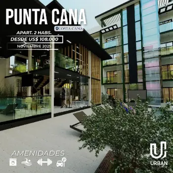 Apartamentos de 2 habitaciones desde us108000 en punta cana