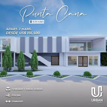 Apartamentos de 2 habitaciones desde us156500 en punta cana