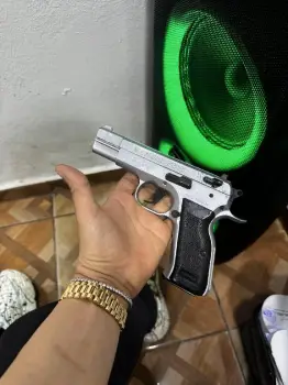 Pistola tanfoglio alfa italiana acero inoxidable de las mejores del mu