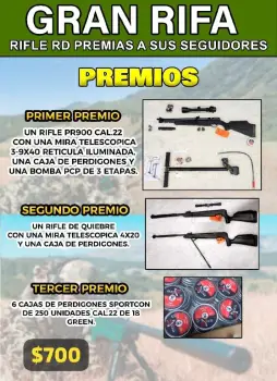 Rifle participa en esta gran rifa.