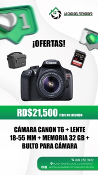 Oferta cámara canon t6