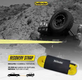 Arnes recovery strap 20000 lb defender