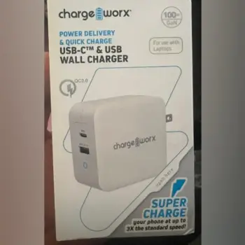 Cargador charge worx de 100w para iphone android laptop tablet nuevo