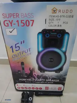 Bocina de 15 super bass gy-1507