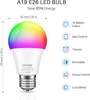 Bombillo multicolor smart wifi light bulb l530e 2und