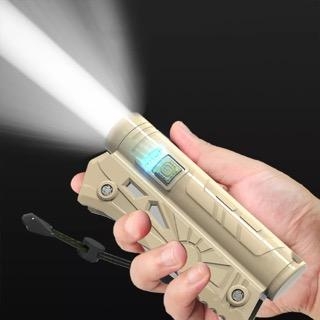 Navaja tactica multifuncion con linterna power bank foco luz led