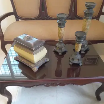 Juego de mueble de caoba