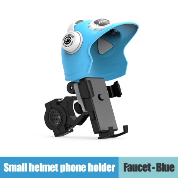 Stand para celulares de motor con casco protector