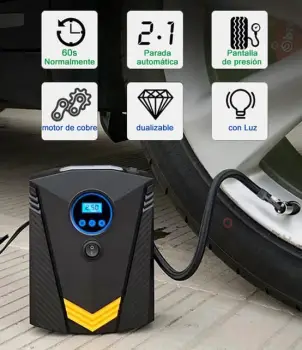 Bomba de compresor de aire portátil para coche digital de 150 psi infl