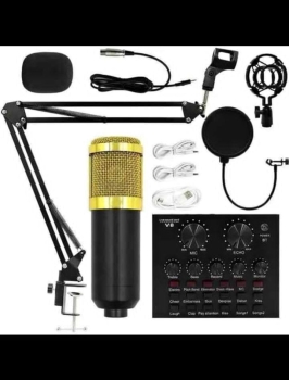 Kit de micrófono y tarjeta de sonido  en santo domingo este