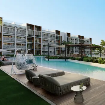 Apartamento en proyecto cerrado con piscina en bavaro