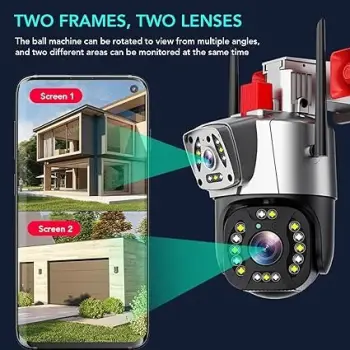 Camara wifi de exterior tipo domo 360 ai smart camera 8021-16004