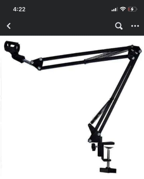 Soporte brazo para micrófono giratorio