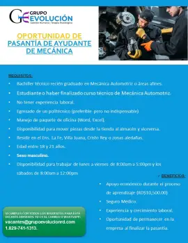 Pasante de ayudante de mecÁnica