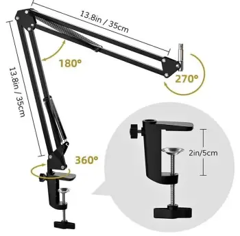 Soporte universal para micrófono articulado