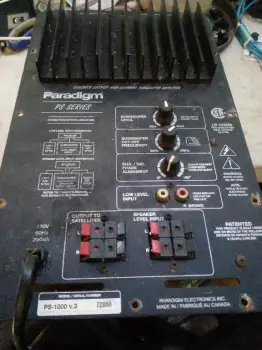 Tarjeta amplificador.  de bajó 800 watts