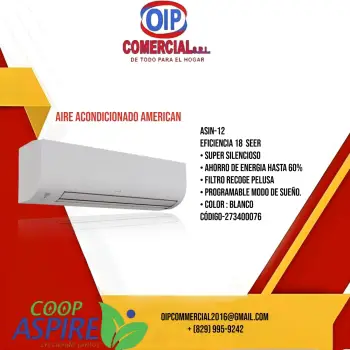 Refréscate con el aire acondicionado american !