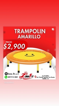 Trampolin amarillo