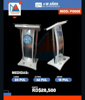 Podium buzón tómbola púlpito acrílico cilindro cubo buzones letrero le