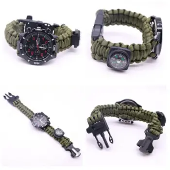 Reloj deportivo indestructible supervivencia 6 en 1 tactico