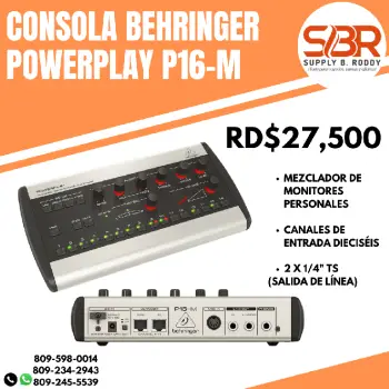 Sistema de monitoreo behringer p16m
