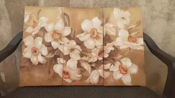 Cuadro laminado de 3 piezas.