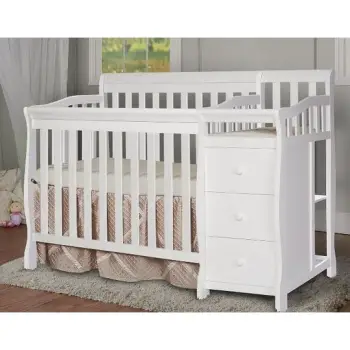 Cuna madera tuscan color off-white