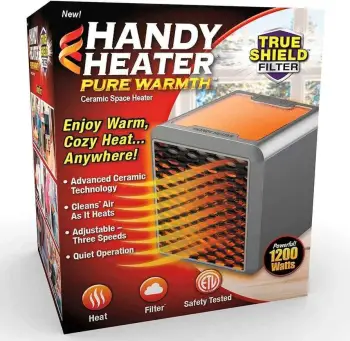 Calentadores 1200 watts handy heater con 3 velocidades