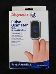 Oximetro de pulso walgreens  con forro y pilas incluidas
