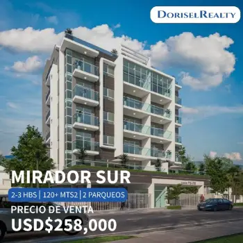 Venta de hermosos apartamentos en proyecto ubicado en mirador sur