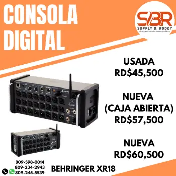 Consolas digital behringer 18 canales