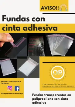 Fundas con adhesivo