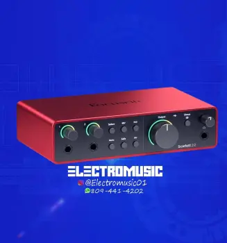 Interfaz de audio foscurite scarlett 2i2 4gen nueva