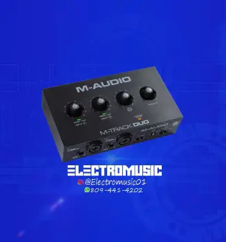 Interfaz de audio m-audio duo nueva