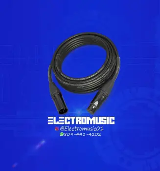 Cable para micrófono profesional xlr 10 pies