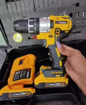 Taladro rotomartillo de 28 voltio recargable con 2 baterias herramient