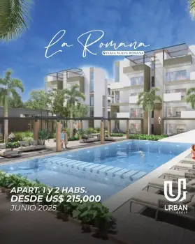 Apartamentos de 1 y 2 habitaciones en playa nueva romana