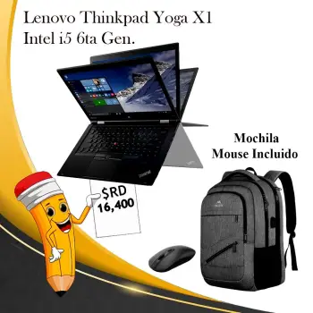 Laptop lenovo yoga thinkpad x1 i5 6ta generacion