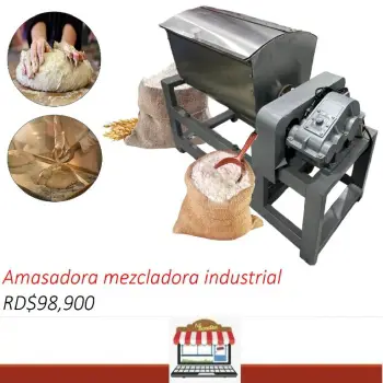 Amasadora mezcladora industrial de masa de 120 libras harina pan pizza