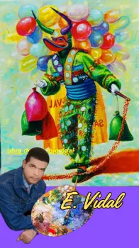 Pintor dominicanopintura costumbrista obra de arte e.vidal