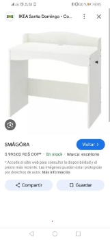 Escritorio de ikea 2300 en santo domingo dn