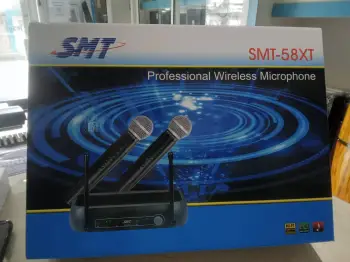 Micrófono inalámbricos professional smt-58xt de 2 microfono