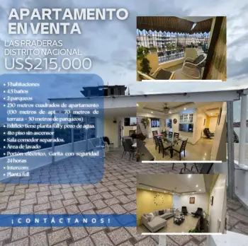 Apartamento en venta en las praderas solo clientes