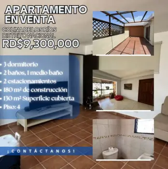 Apartamento en venta en colina de los ríos solo clientes